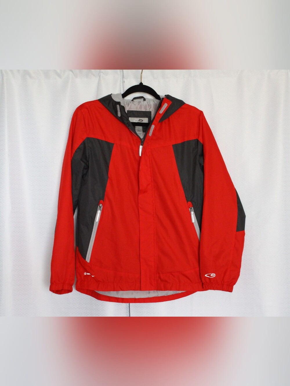 Champion C9 Boys Red Grey Mesh Lined Jacket Size L (12/14) NWT